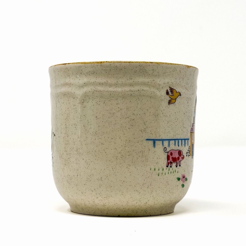2 Vintage International Heartland Stoneware Mugs Farmhouse Cottagecore - Picture 6 of 9